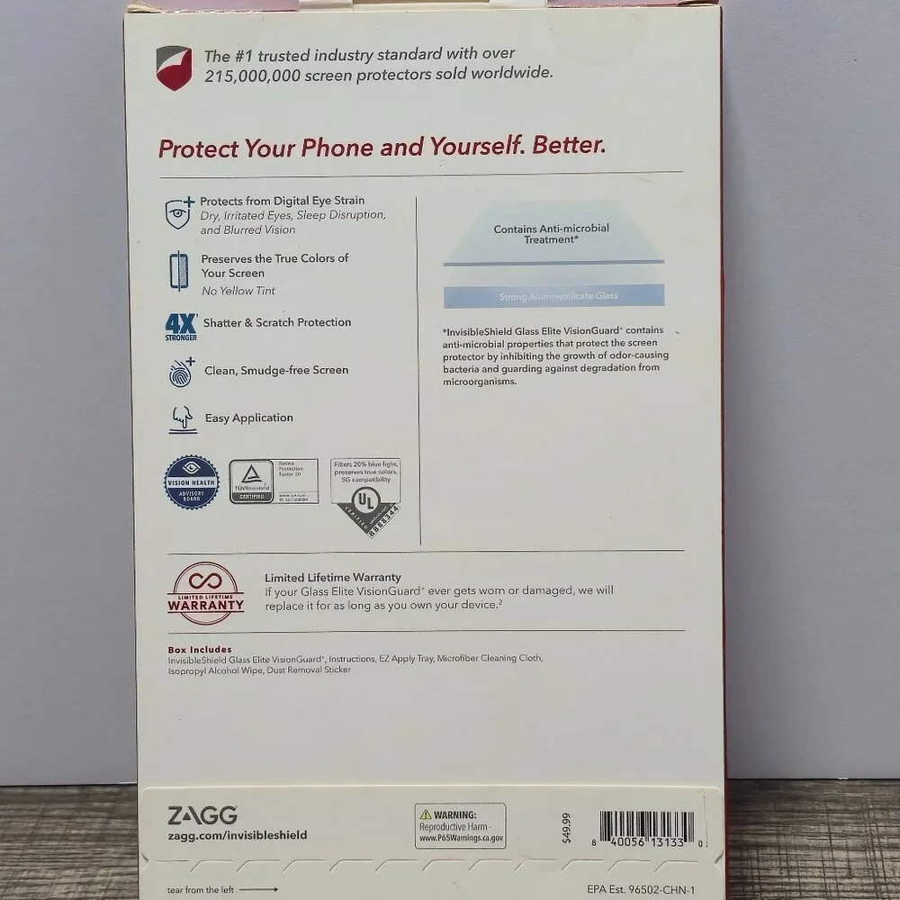 Zagg Invisible Shield GlassFusion Screen Protector iPhone 12 Pro Max